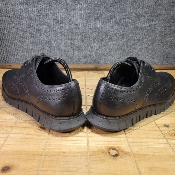 Cole Haan ZERØGRAND Men's 11 Remastered Wingtip Oxfords Style C39601 Black - Picture 7 of 12